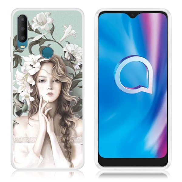 Deco Alcatel 1S (2020) etui - Smuk Pige White