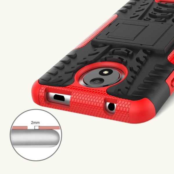 Motorola Moto C Skal med kickstand - Röd Röd