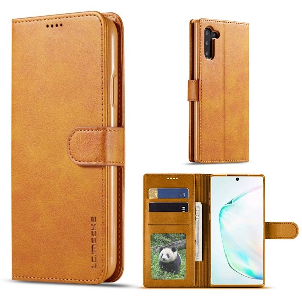 LC.Imeeke läder Samsung Galaxy Note 10 fodral - Brun Brun