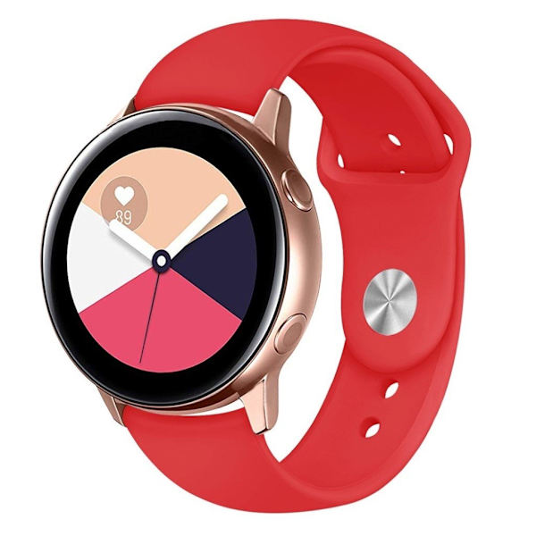 silikone rem til Samsung and Garmin rem - rød Red