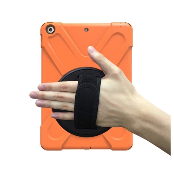 iPad (2018) X-Muotoinen 360 Asteen Käännettävä Hybriidi Taksuoja Orange