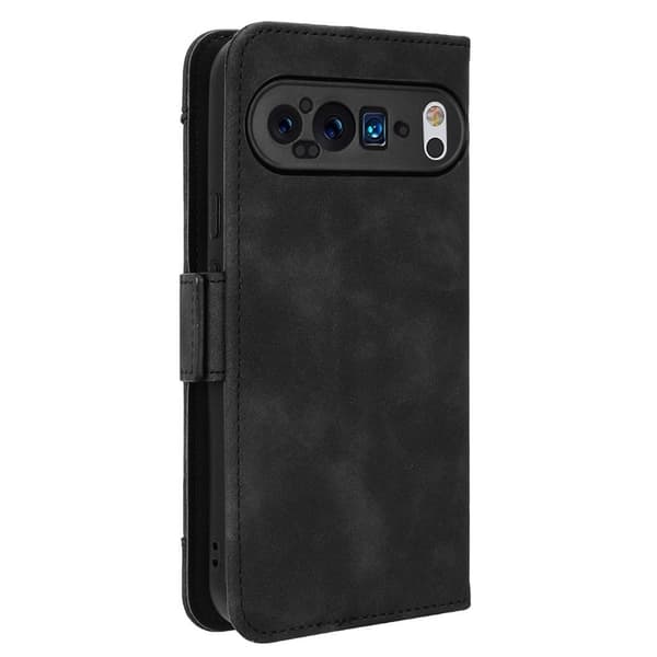Google Pixel 9 moderni nahkainen lompakkokotelo - Musta Black