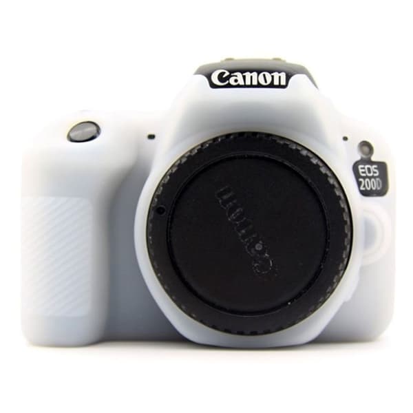 Canon EOS 200D kameraskydd silikonmaterial stötdämpande - Vit Vit