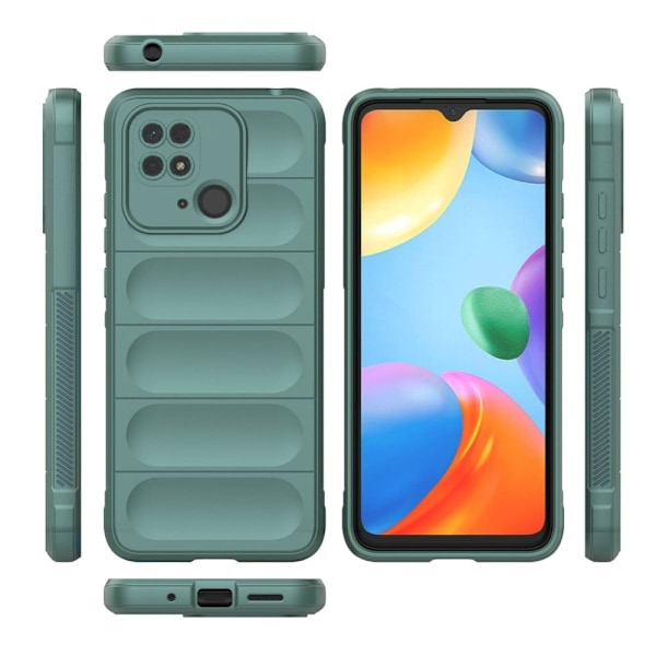 Mjukt greppformat Xiaomi Redmi 10C skal - Grön Grön