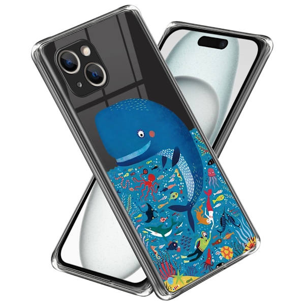 Deco iPhone 15 Plus skal - Val Blå