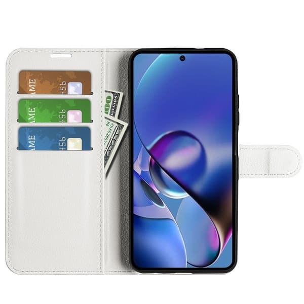 Classic Motorola Moto G54 Flippetui - Hvit White