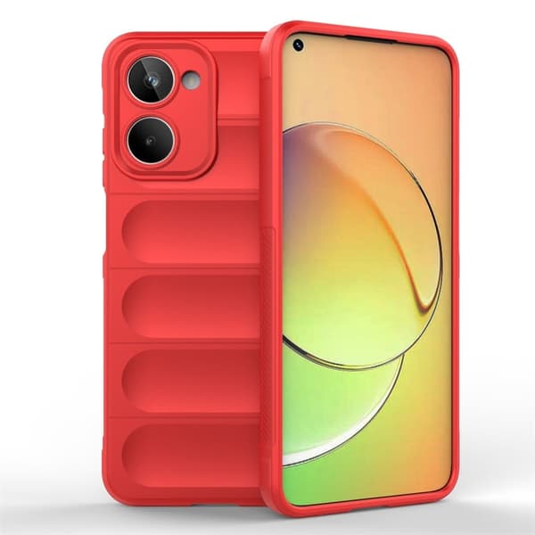 Deksel med mykt grep for Realme 10 4G - Rød Red