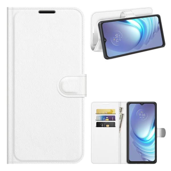 Classic Motorola Moto G50 Flip Etui - Hvid White