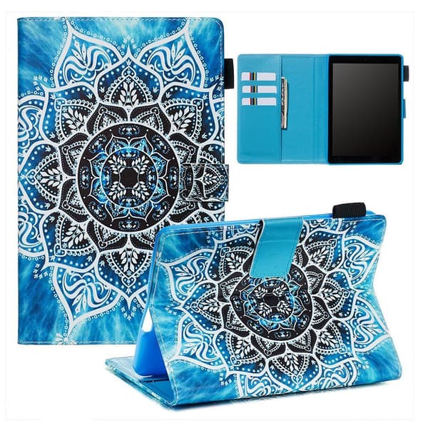 Amazon Kindle Paperwhite 4 (2018) / Kindle Paperwhite mønster flip lær etui - Mandala Flower Multicolor