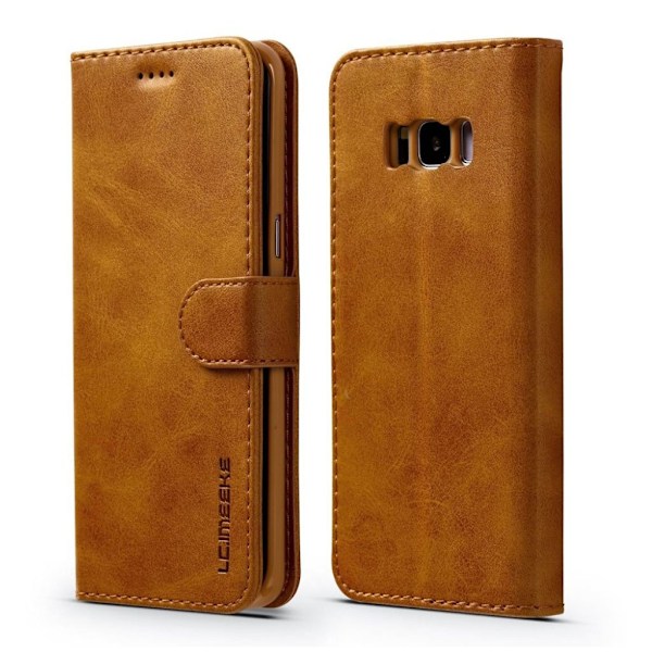 LC.Imeeke läder Samsung Galaxy S8 fodral - Brun Brun