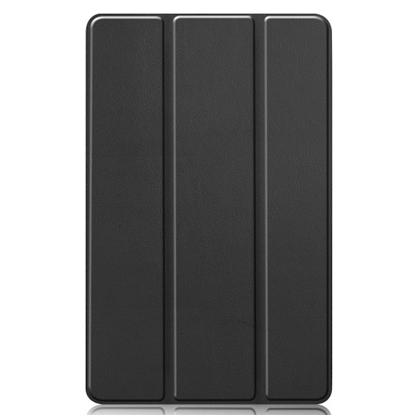 Tri-fold læder stativ taske til Samsung Galaxy Tab S6 Lite - Sort Black