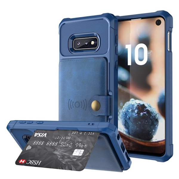Samsung Galaxy S10e pung etui - Blå Blue