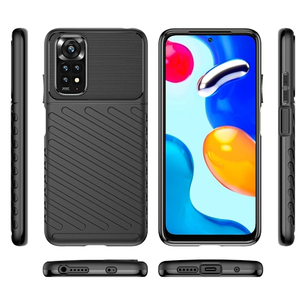 Thunder Xiaomi Redmi Note 11S / Xiaomi Redmi Note 11 kotelot - Musta Black