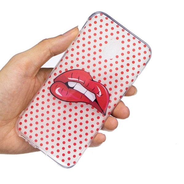 Samsung Galaxy J3 (2017) Blød cover - Rød læbe Multicolor
