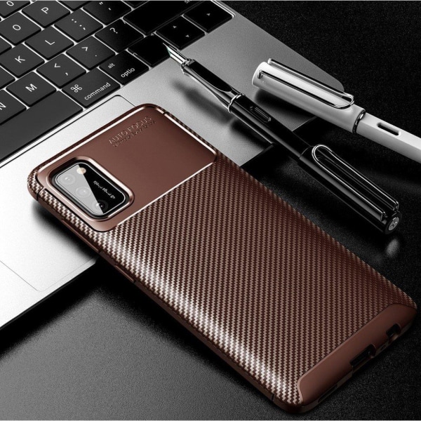 Carbon Shield Samsung Galaxy A02s case - Brown Brown