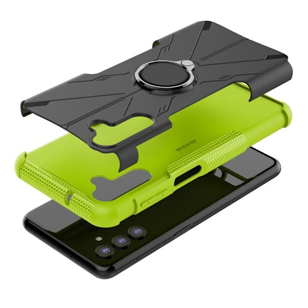 Kickstand-skydd med magnetisk platta för Samsung Galaxy A13 5G - Grön Grön