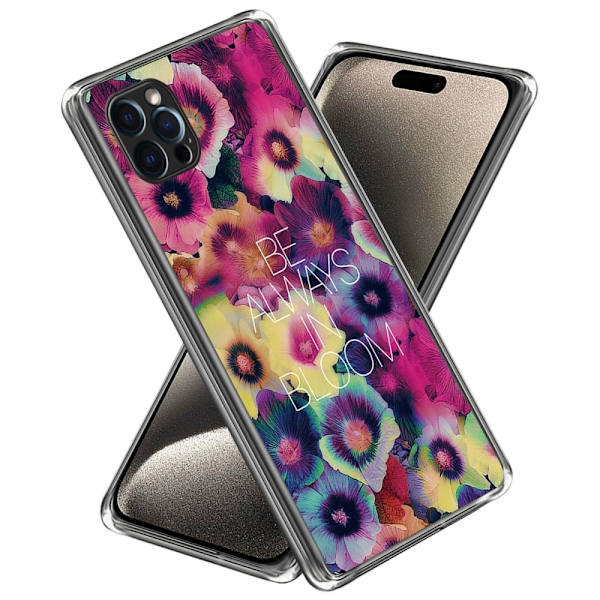 Deco iPhone 15 Pro Max deksel - Fargerike Blomster Multicolor