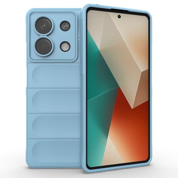Deksel med mykt grep for Xiaomi Redmi Note 13 5G  - Babyblå Blue