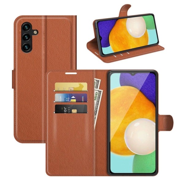 Classic Samsung Galaxy A13 5G Flip Etui - Brun Brown