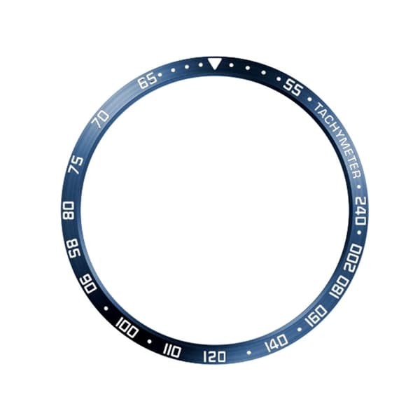 Samsung Galaxy Watch7 44mm Watch Bezel Ring Metal Dial Bezel Adhesive Frame Ring Deksel - Style E / Blå Blue