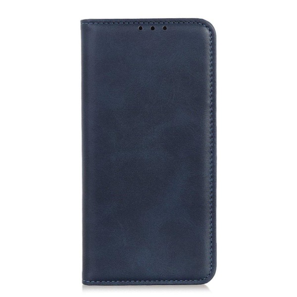 Lompakko-style Aitoa Nahkaa Läppäkotelo For OnePlus Nord N200 5G - Sininen Blue