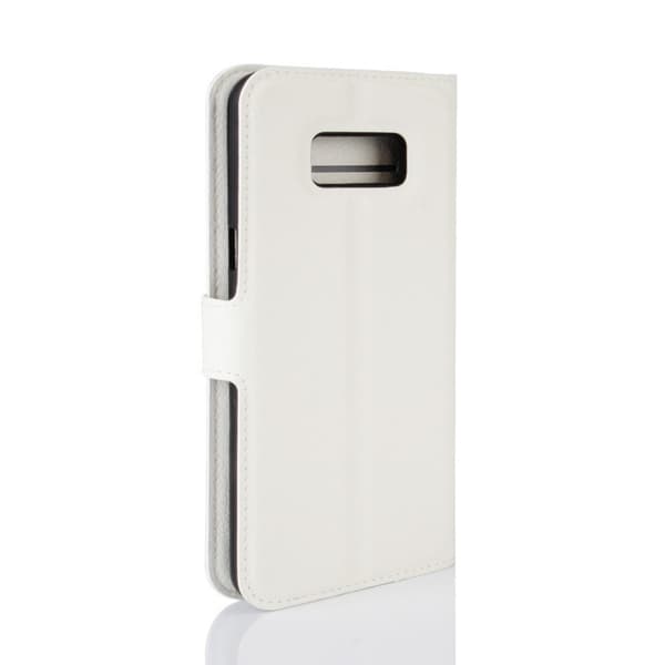 Samsung Galaxy S8 stilfuldt læder-etui - Hvid White