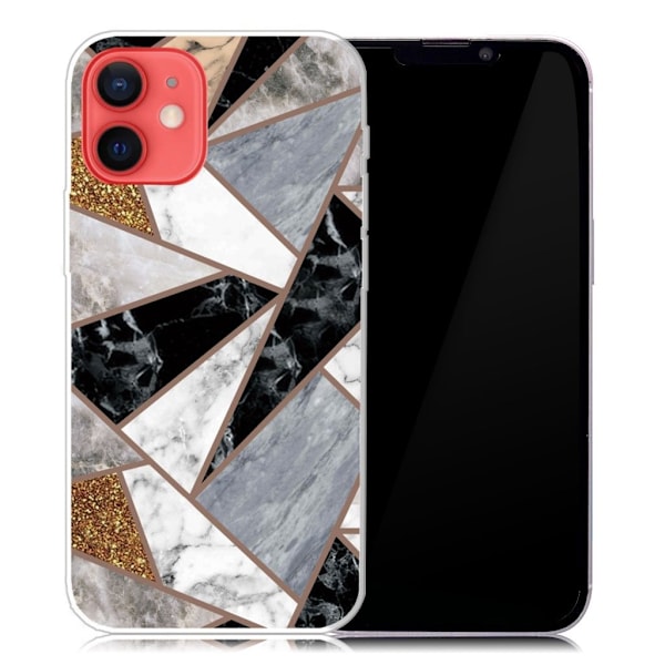 Marmormotiv iPhone 13 skal - Fragment Av Marmorfärger multifärg