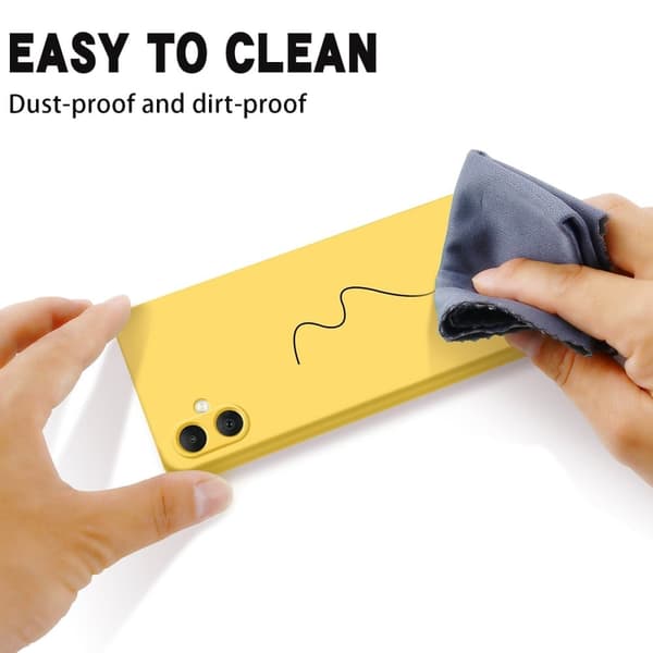 Matte Liquid silikone cover til Samsung Galaxy A05 - Gul Yellow