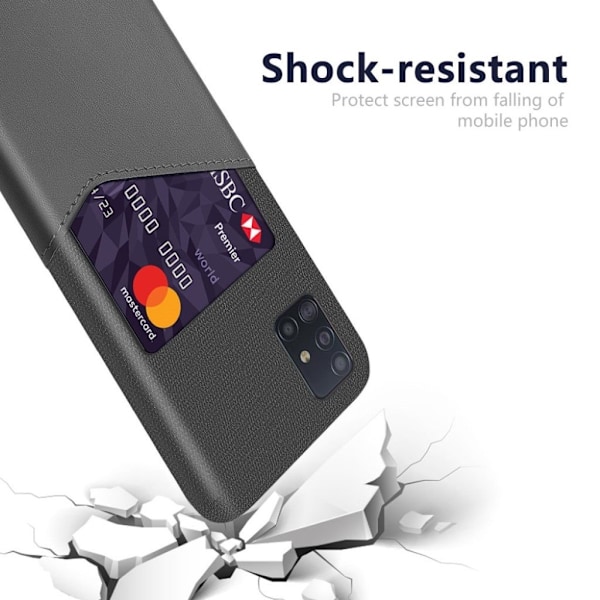 Bofink Samsung Galaxy A71 Card cover - Grå Silver grey