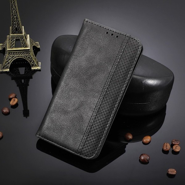 Bofink Vintage Samsung Galaxy A71 5G kotelot - Musta Black