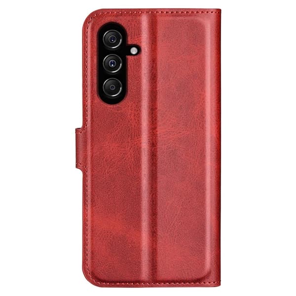 Lompakko Nahkakotelo For Samsung Galaxy M34 - Punainen Red