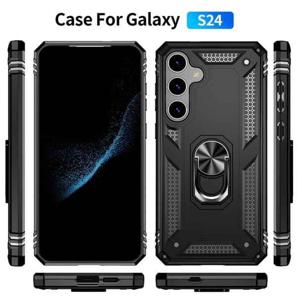 Bofink Combat Samsung Galaxy S24 cover - Sort Black