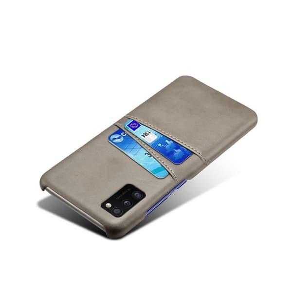 Dual Card etui - Samsung Galaxy A41 - Grå Silver grey