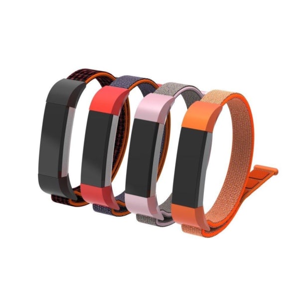 Fitbit Ace klockarmband nylonmaterial kardborre - Orange och blå multifärg