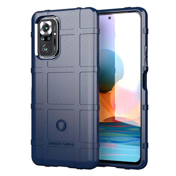 Rugged Shield Etui Xiaomi Redmi Note 10 Pro / 10 Pro Max - Blå Blue