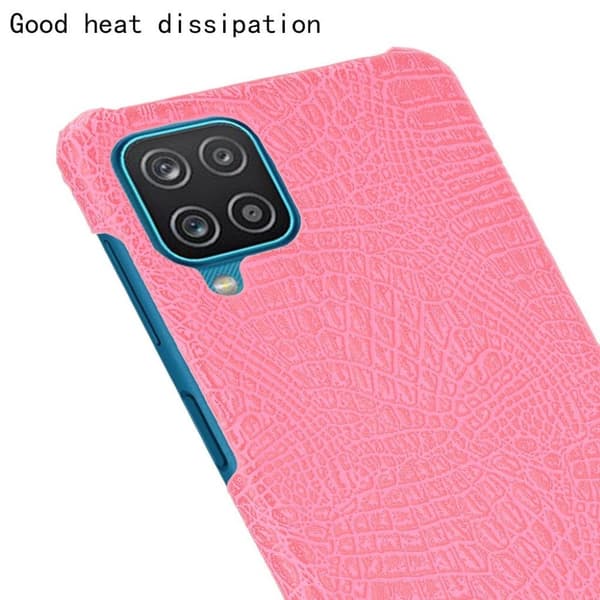 Croco Etui Samsung Galaxy M12 / A12 5g - Rosa Pink