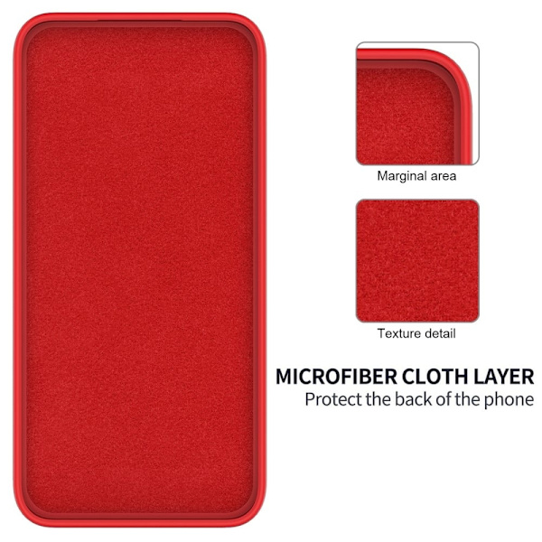 Matte Liquid Realme P1 Pro silikone cover - Rød Red