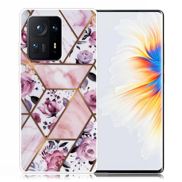 Marble Xiaomi Mix 4 Etui - Elegant Roses Tile Multicolor