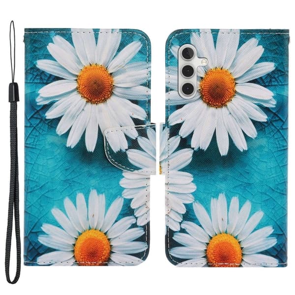 Wonderland Samsung Galaxy A14 Flippetui - Krysantemum Blue