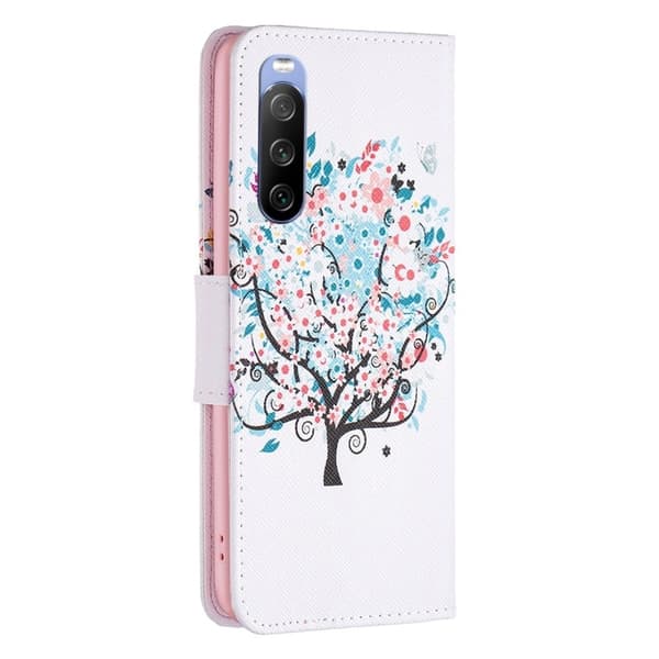 Wonderland Sony Xperia 10 III flip-etui - Vintersøt Multicolor