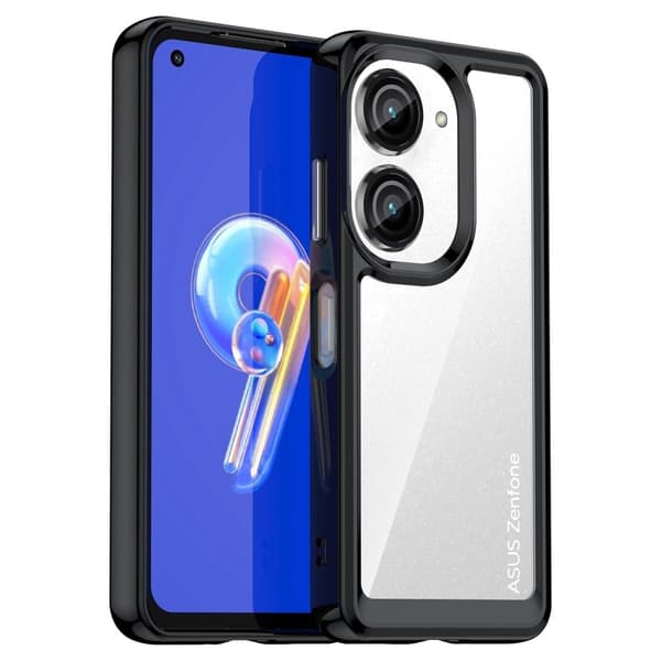 Asus Zenfone 9 / Asus Zenfone 10 smart akryldeksel - Svart Black