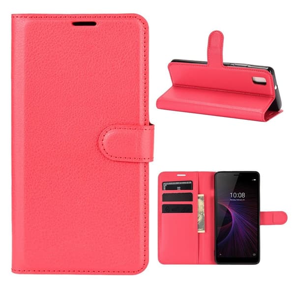 Classic ZTE Blade L210 flip kuoret - Punainen Red