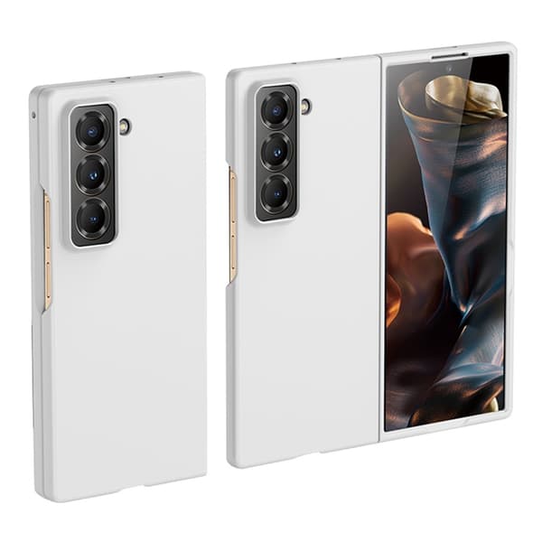 Samsung Galaxy Z Fold Special Case Skin-Touch Texture Hard Bumpresistent Folding Phone Cover - Hvid White