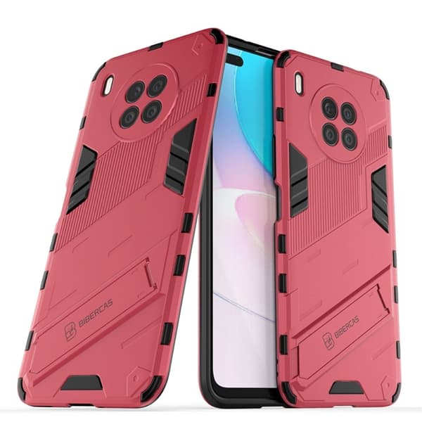 Shockproof Hybrid Deksel med A Modern Touch til Honor 50 Lite / Huawei Nova 8i - Rose Pink