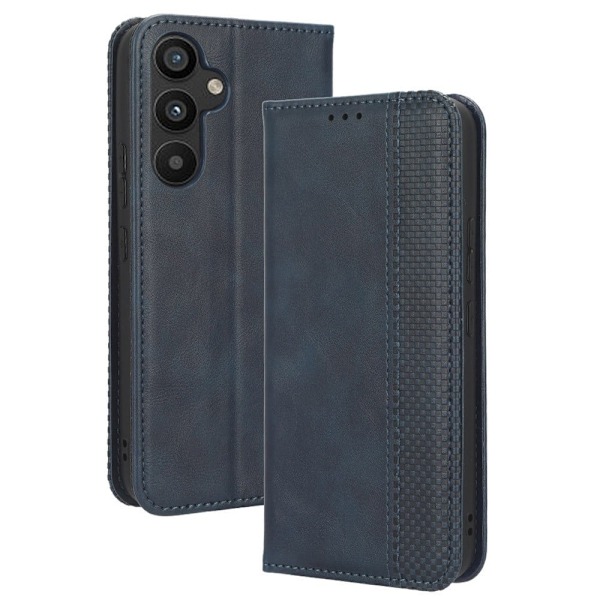 Bofink Vintage Samsung Galaxy A34 5G Læder Etui - Blå Blue
