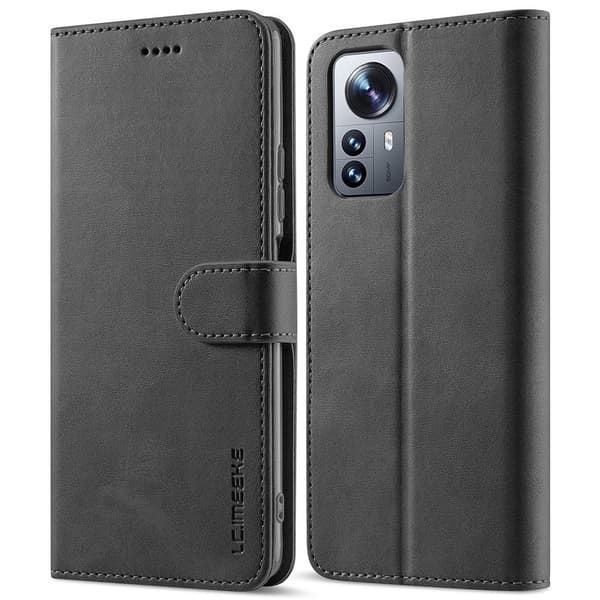 LC.IMEEKE Xiaomi 12 Pro flip etui - Svart Black