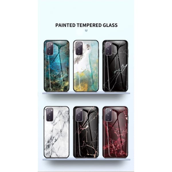 Fantasy Marble Samsung Galaxy S20 FE 5G / S20 Fe Deksel - Svart / Gull Black