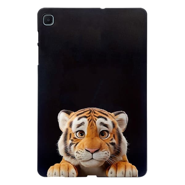 Samsung Galaxy Tab S6 Lite (2024) / (2022) / (2020) Case Pattern Printing Slim Flexible Tablet Protective Cover - Little Tiger Brown