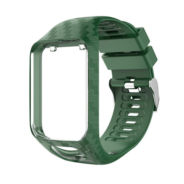 TomTom Runner 3 / Golfer 2 radium silikoneurrem - sortgrøn Green