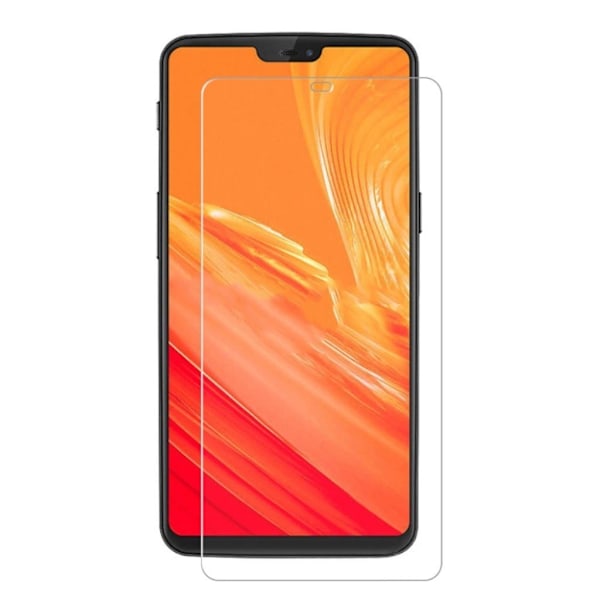 OnePlus 6 Puhelimen Suojakalvo -Karkaistu Lasi (Arc Edge) - 0,3mm Transparent